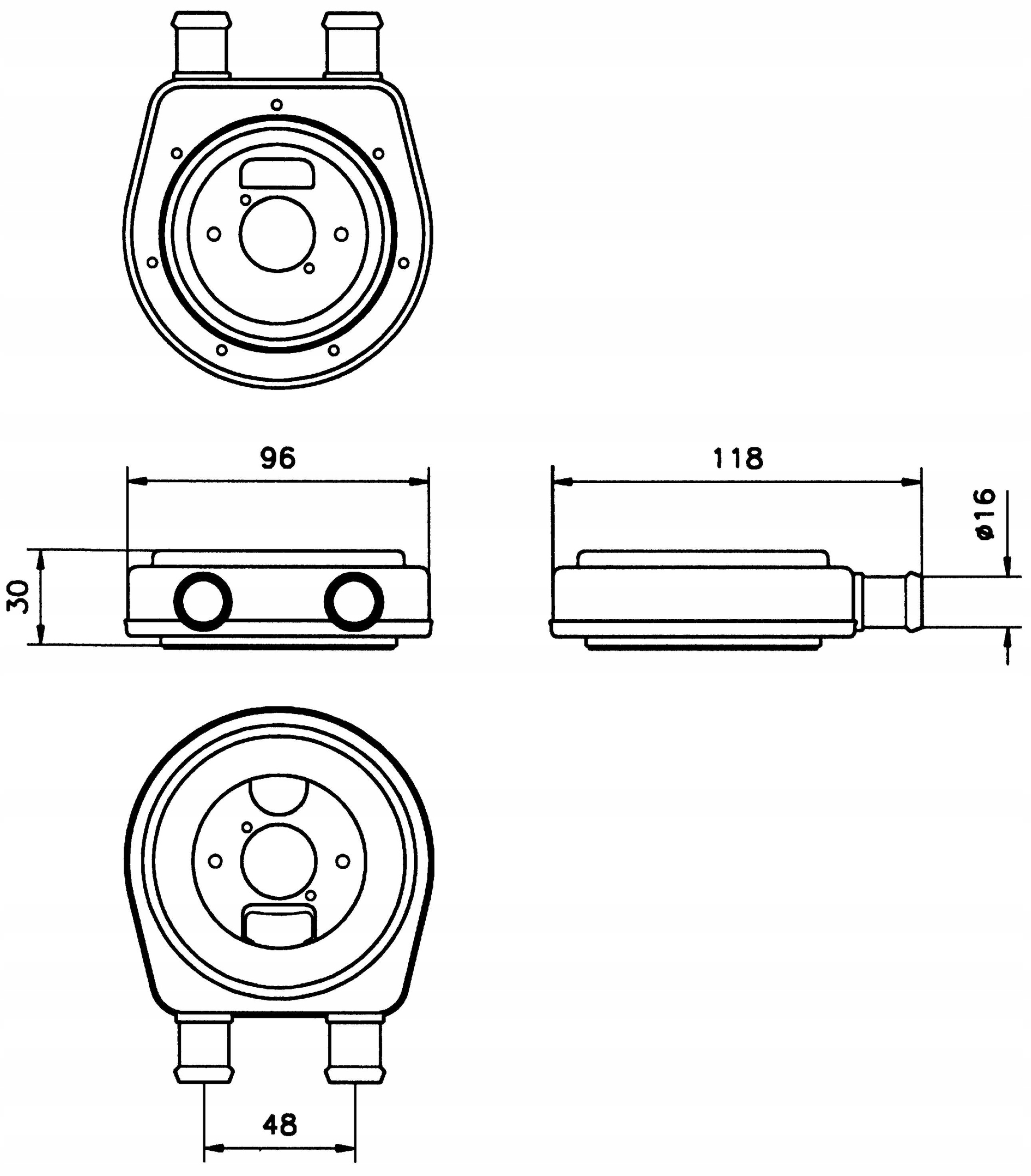 CHŁODNICA OLEJU NRF 31303
