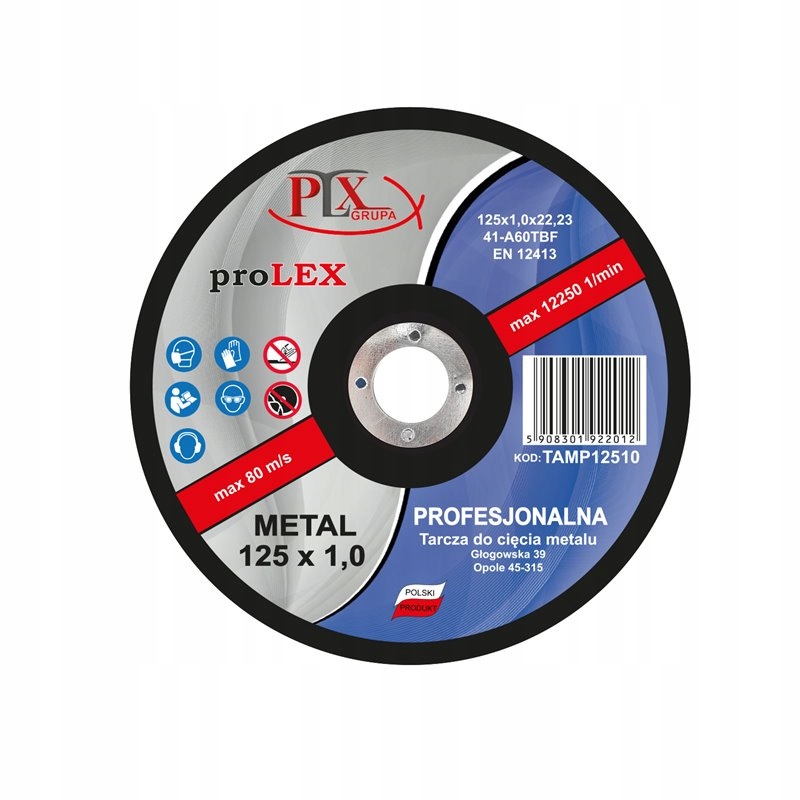 

Tarcza płaska do metalu 125x1,0 Prolex
