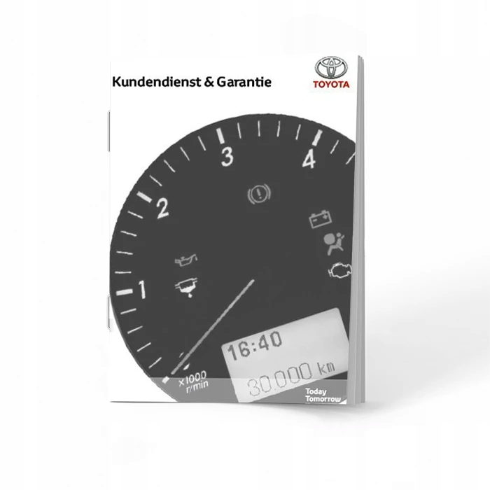 Toyota чиста німецька сервісна книга з 2010 року