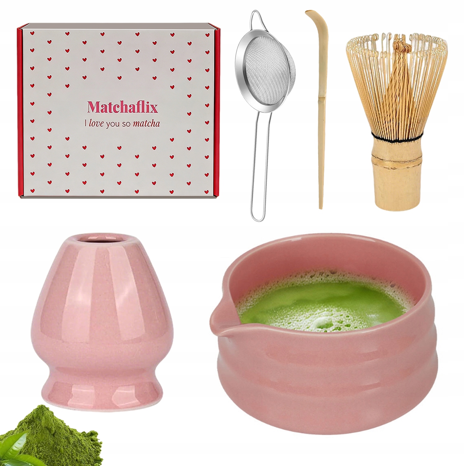 Levně 5-DÍLNÁ Sada Na Matchu, Sada Na Přípravu Čaje Matcha