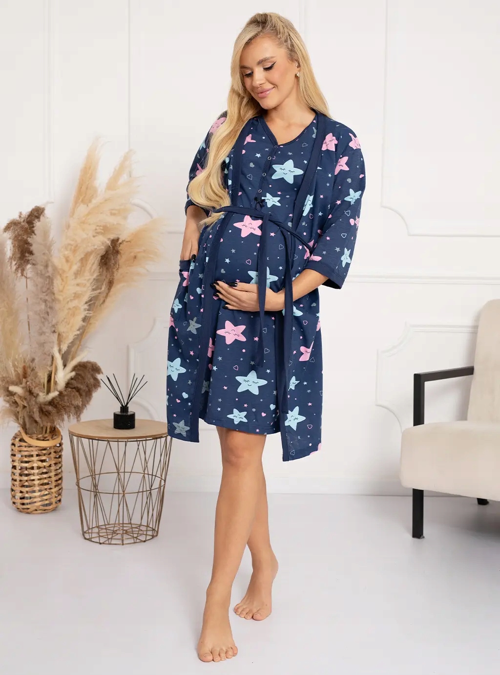 SZLAFROK DAMSKI BAWEŁNIANY PODOMKA DO SZPITALA XXL Płeć kobieta