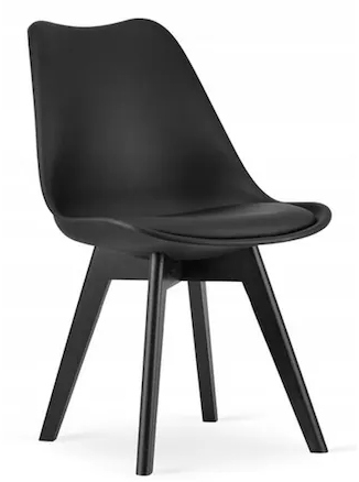 Krzesło krzesła skandynawskie Montivaro Black