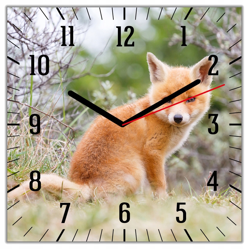 

Zegar Ścienny Szklany Lis