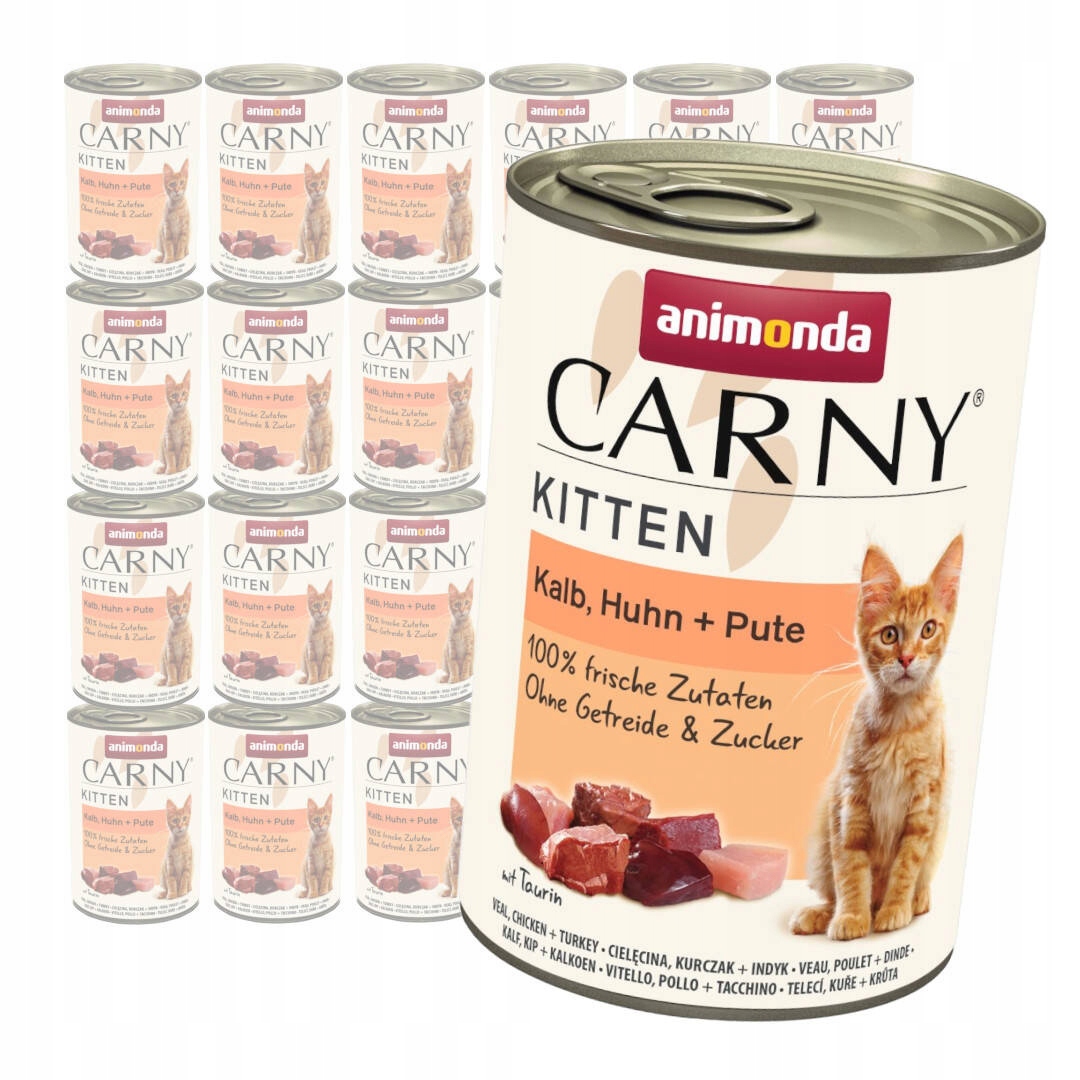 Levně Animonda Carny Kitten 24x400g Krmivo pro koťata Telecí kuře Krůta