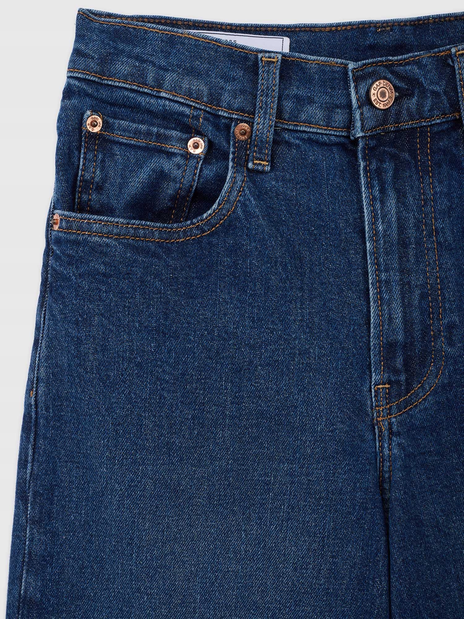 Gap Džíny Stride Wide-Leg high rise modrá