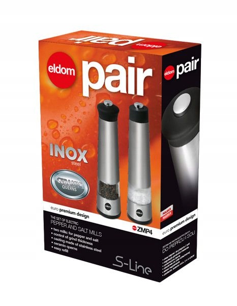 Zestaw młynków do przypraw Eldom ZMP4 OUTLET Model ZMP4