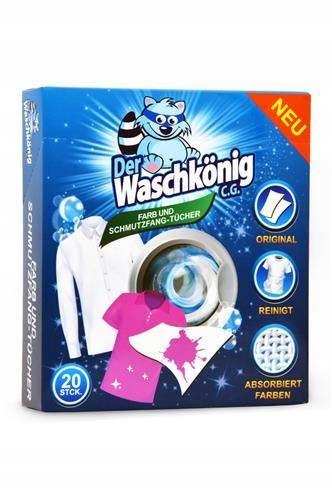 

Chusteczki wyłapujące kolor Der Waschkonig 20 szt.