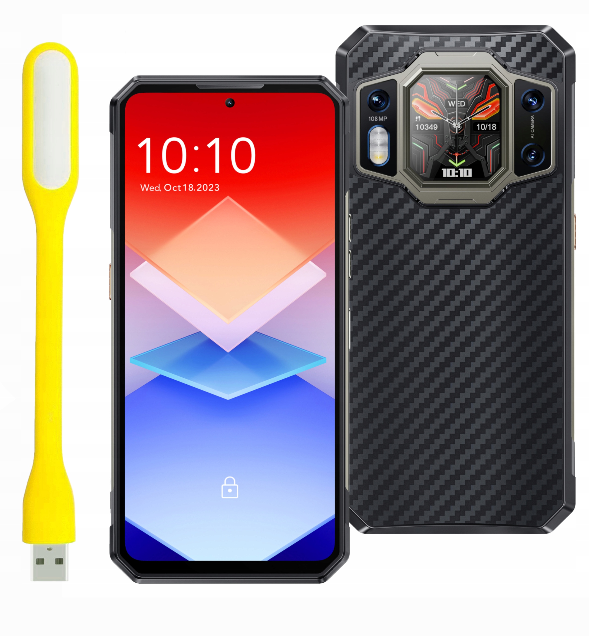 Pancerny Smartphone Oukitel WP30 Pro 6,78'' 2,4K 1,8'' Tył (black-czarny)