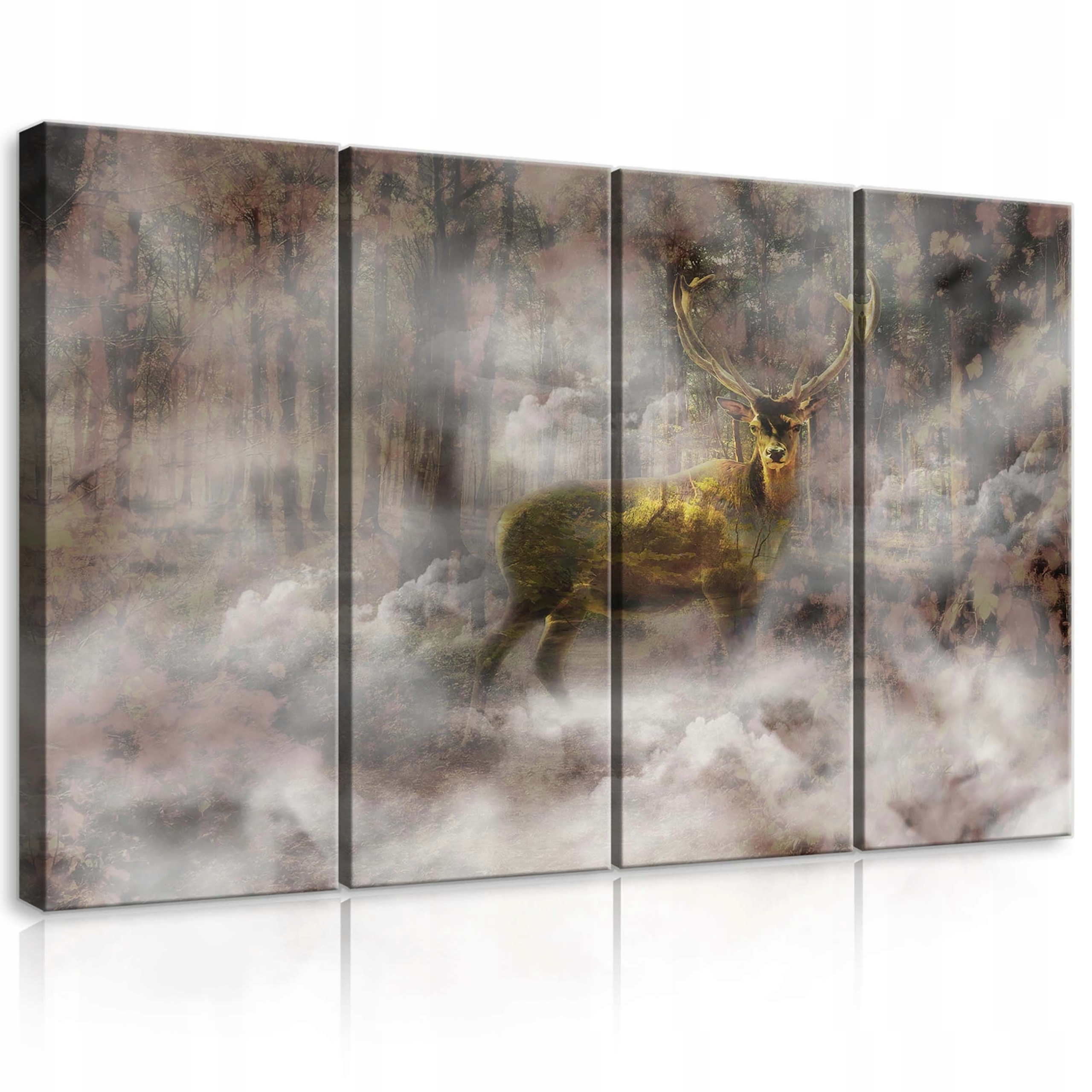 Obraz 120x80 Jeleň hmla les príroda mystika pokoj tajomstvo zvieratá