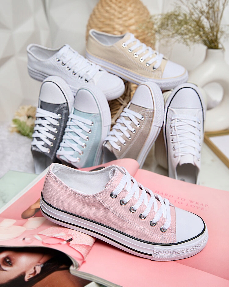 RÓŻOWE TRAMPKI DAMSKIE OGISEA 38 Wzór dominujący bez wzoru