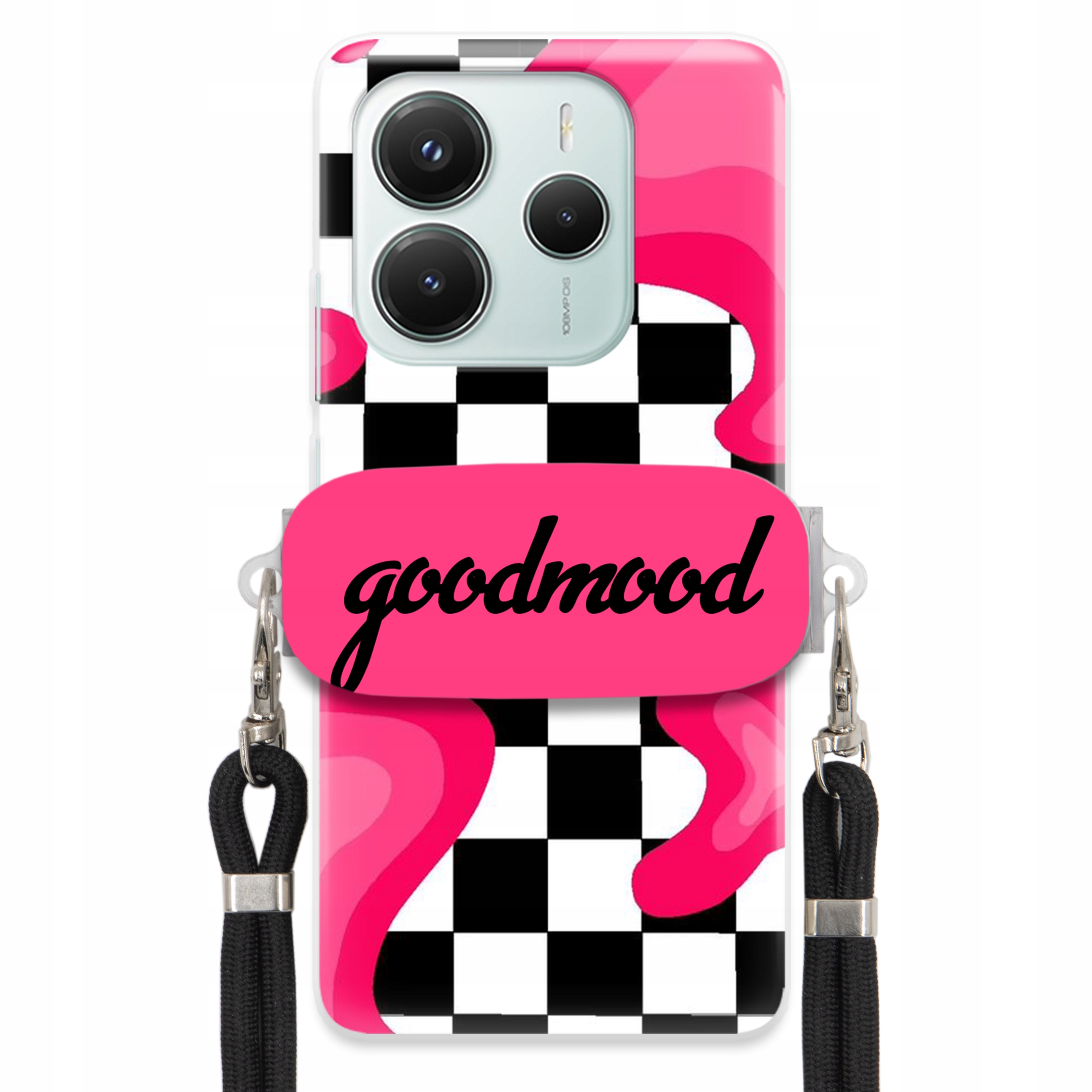 Puzdro Na Xiaomi Redmi Note 14 5G Sada Case Držiak Na Vodítko Čierna Splash