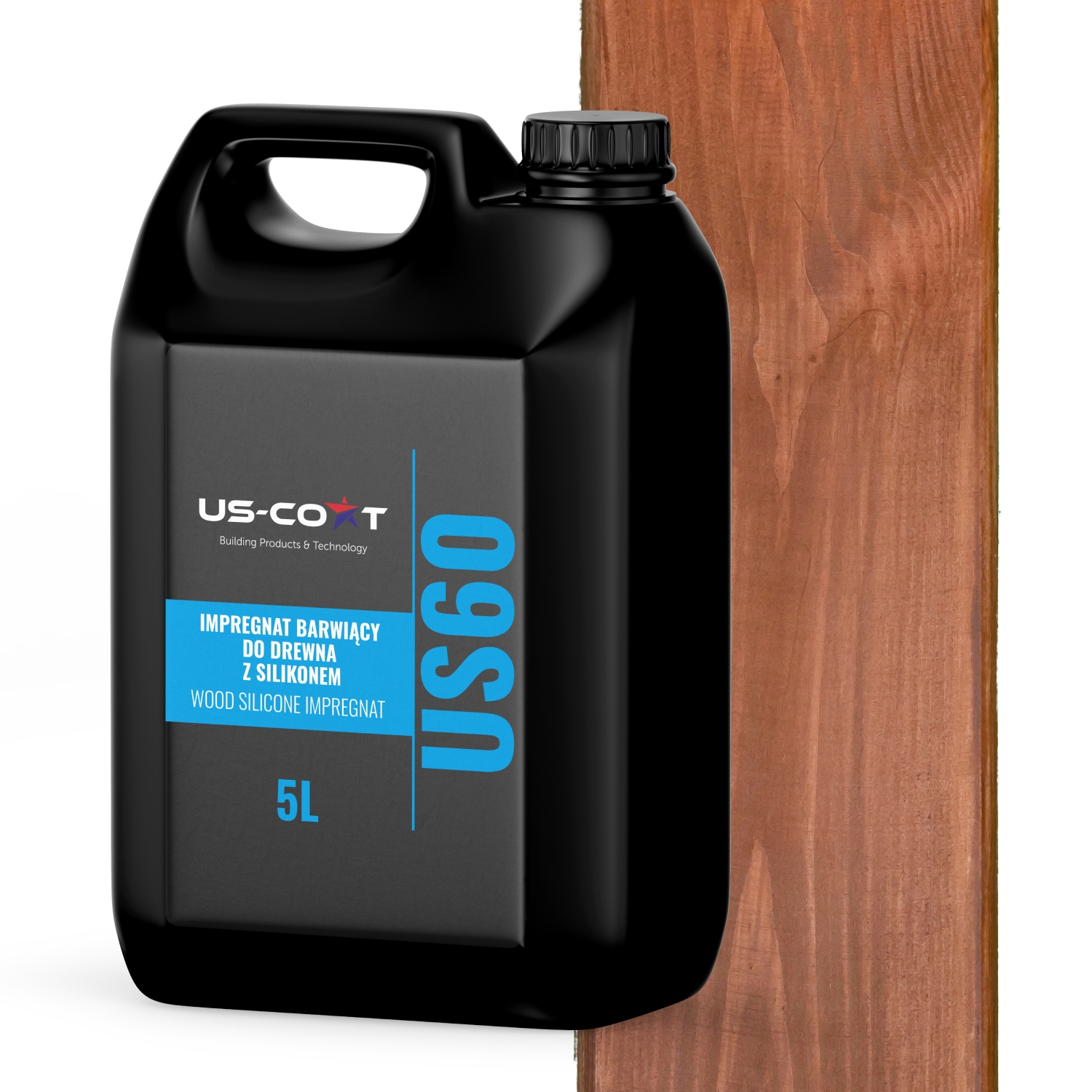 Barvící Impregnát Na Dřevo Se Silikonem 2v1 Altán Desky Barva Ořech 5L