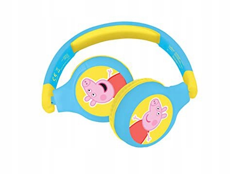 Lexibook Peppa Pig 2-IN-1 Bluetooth Headphones Stereo Wireless Wired, Kids
