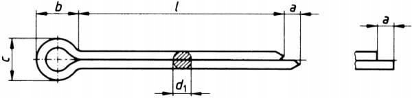 Шплинт 10x100 оцинкованный / 50 шт.