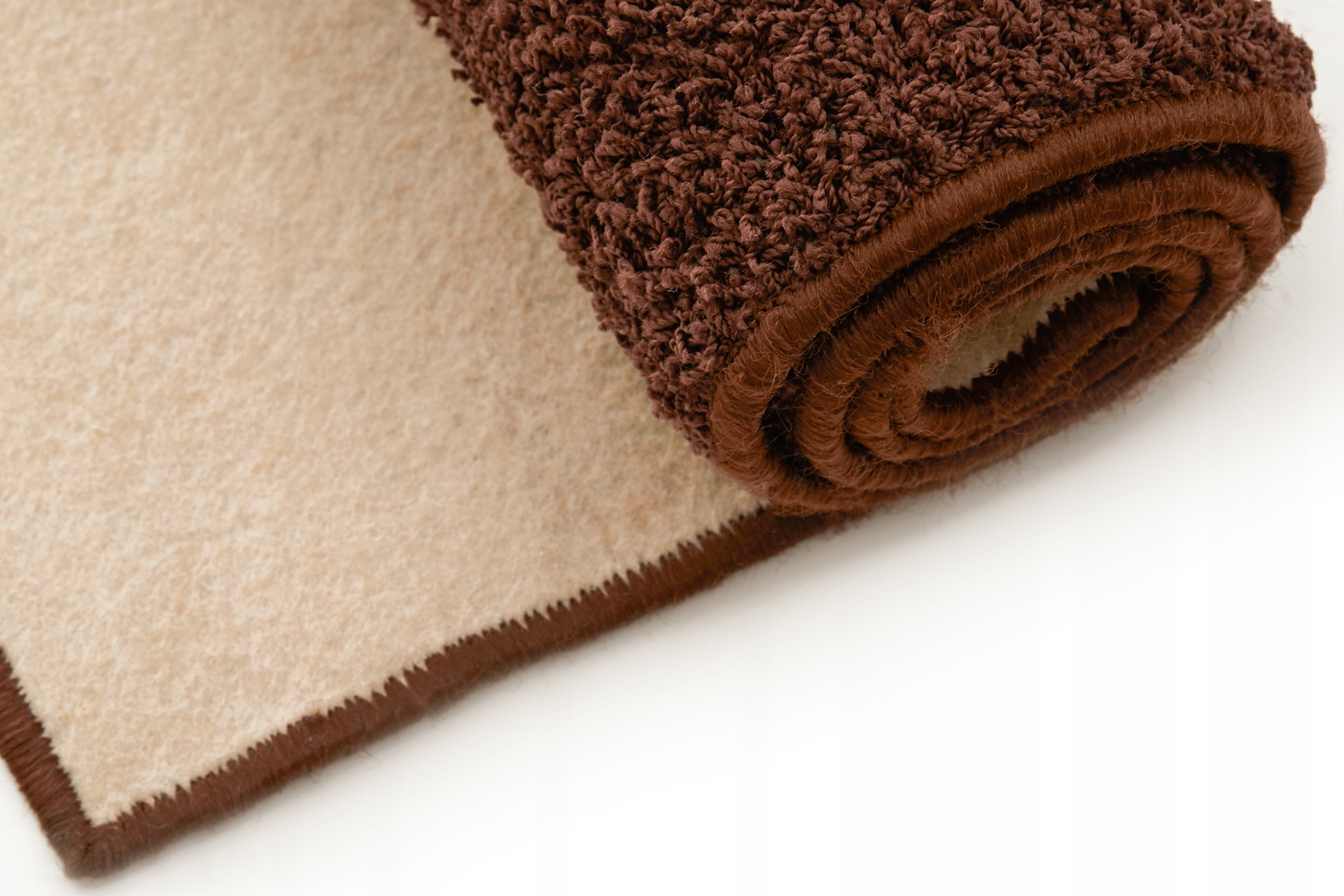 Dywan shaggy nowoczesny do sypialni salonu 300x220 brąz