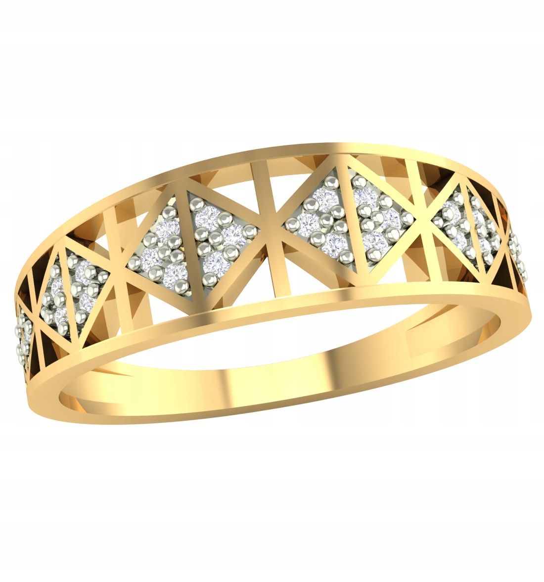 Ažurový Prstýnek Ze Zlata Pr. 585