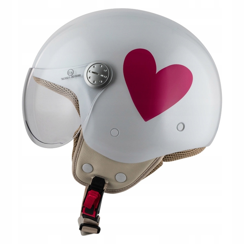 Kask Motocyklowy Nzi Pasarela Corazón Rosa (L)