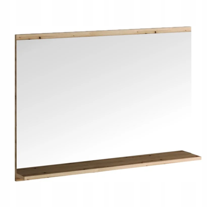 Lustro Comad ścienne prostokąt rama drewno 80 x 57 mm Marka Comad