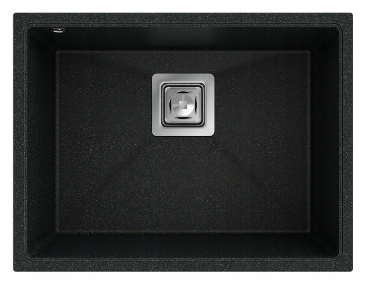 Černý Závěsný Dřez Se Zlatými Částečkami