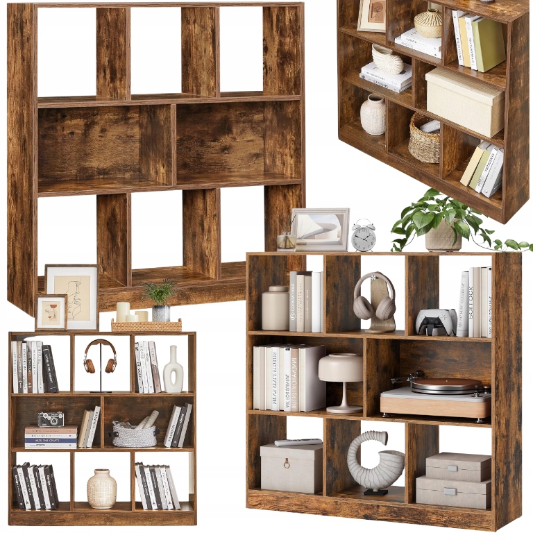 Regál na knihy a hračky Otvorený Industriálny Loft Stojace police do obývačky