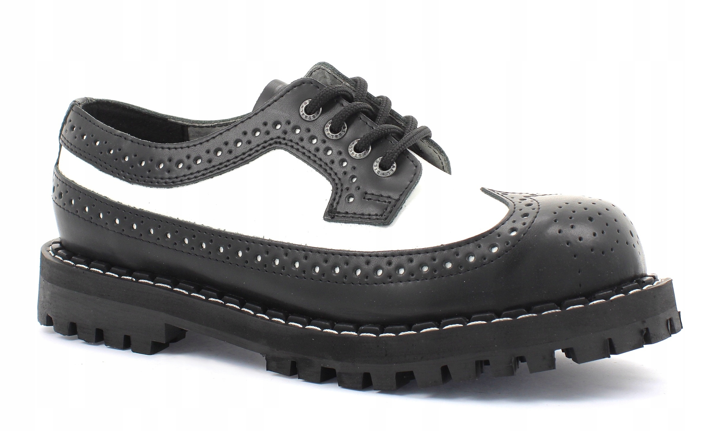 

Glany Steel Czarny/biały 4-DZIURY 112/O/B-F.WHT 38