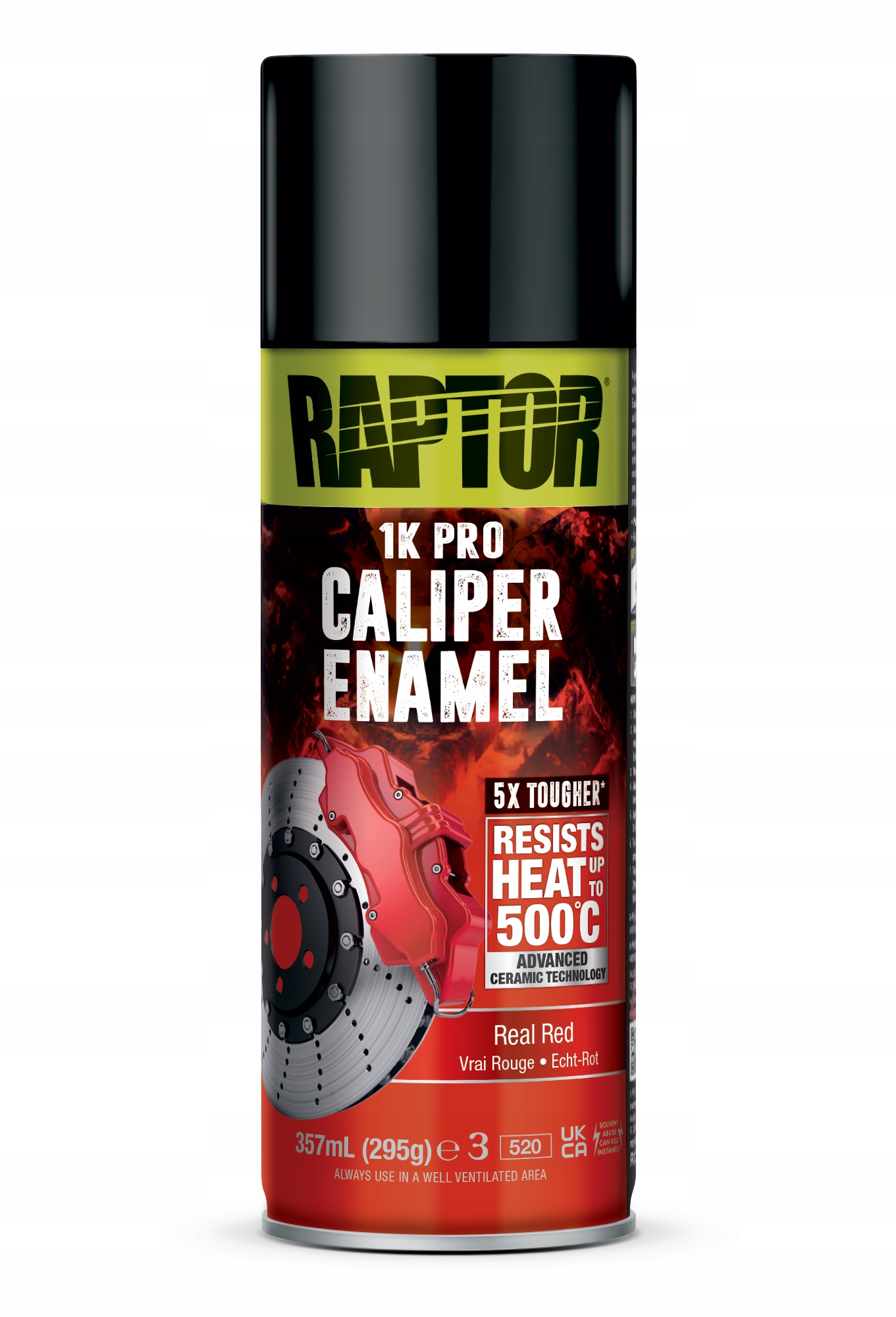 U-pol Raptor 1K Lakier Do Zabezpieczania Zacisków Czerwony 500°C