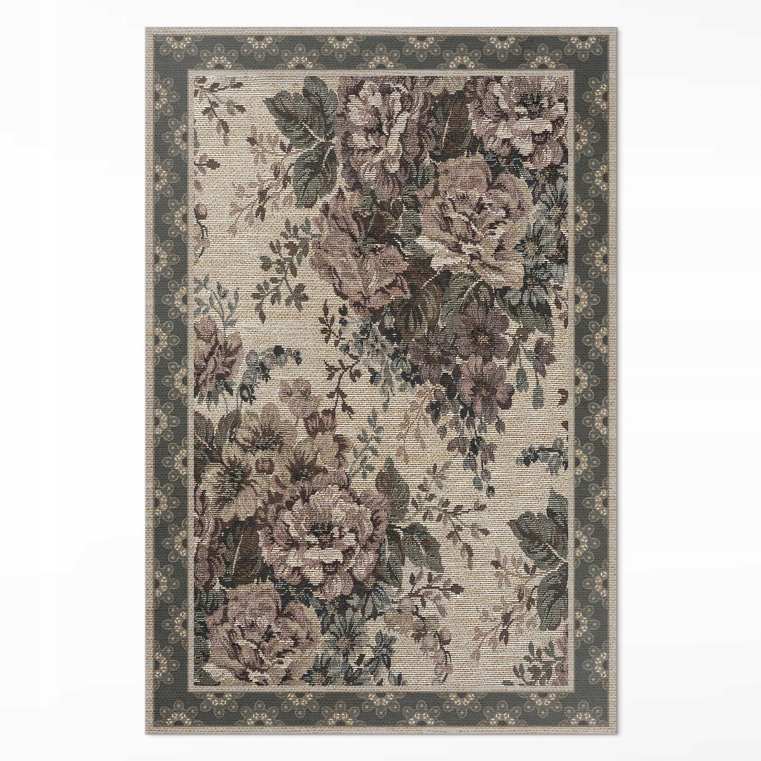 Vinylový koberec Vodotesný do kúpeľne Ilúzia kvetinovej tkaniny 100 x 150 cm