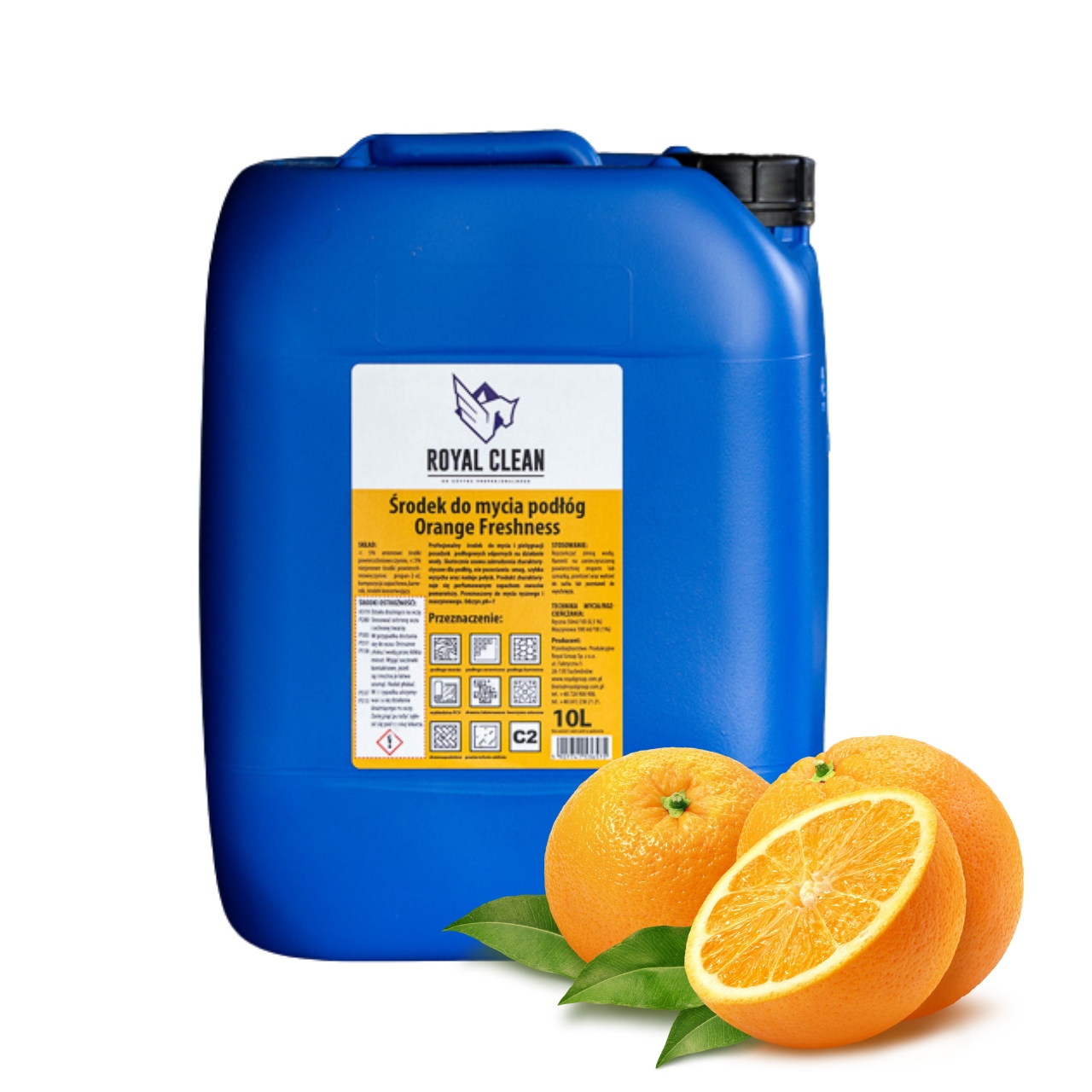Levně Royal Clean Orange Freshness 10L Voňavý čisticí prostředek na podlahy