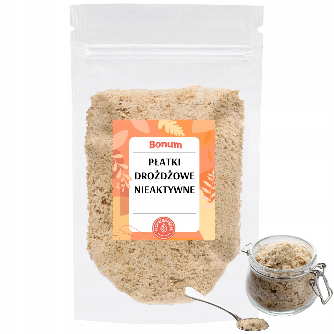 Levně Kvasnicové vločky neaktivní Veganské přírodní Keto bílkoviny Chuť 1kg Bonum
