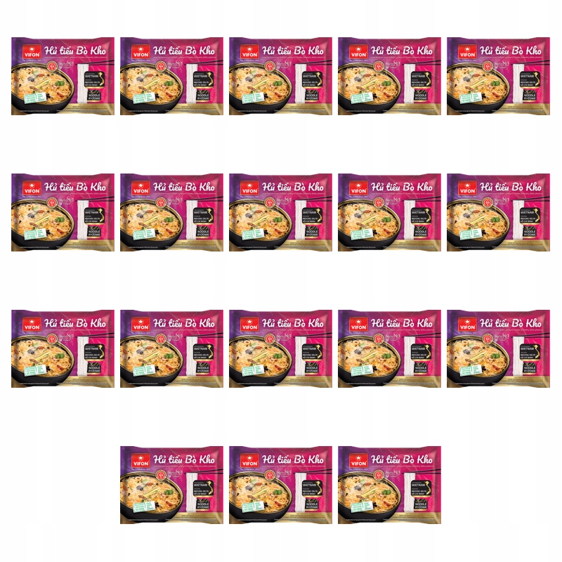 Vifon Instantní polévka Hu Tieu Bo Kho hovězí 65g X18