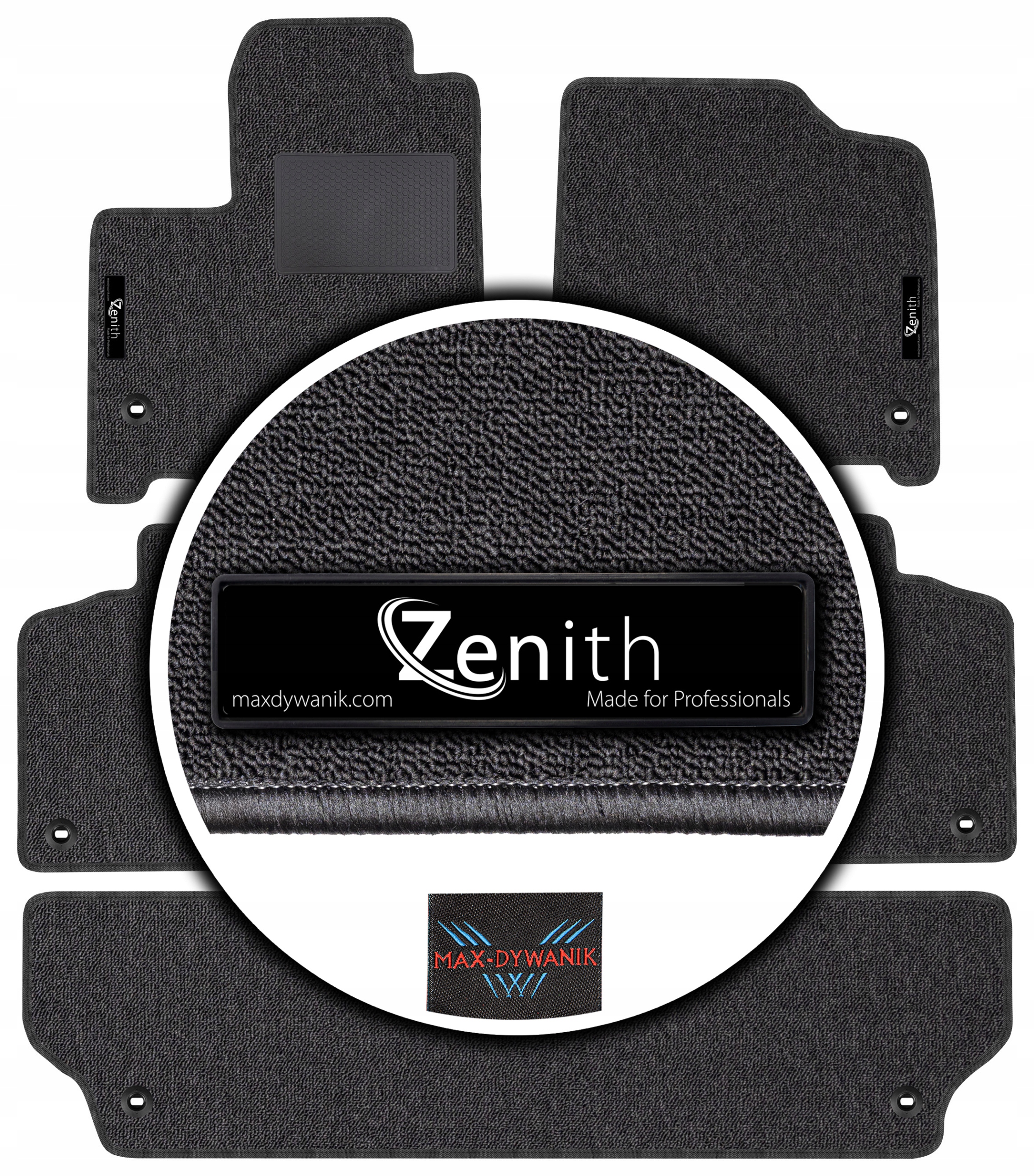Toyota Sienna III Van 7os 2010-2020 Koberce do auta Max-dywanik Zenith
