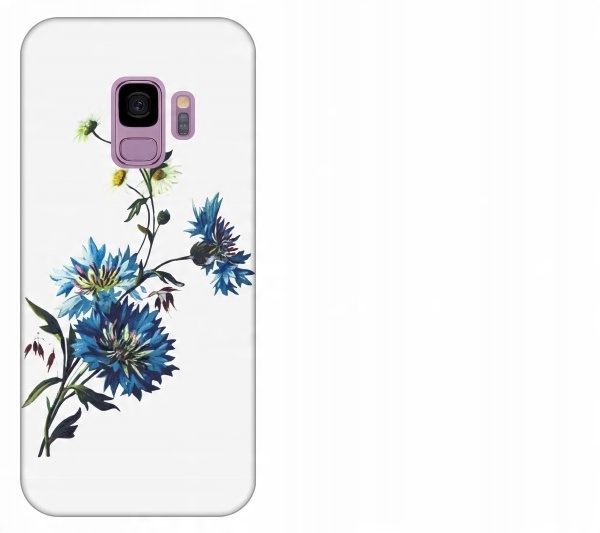 

Etui pokrowiec Samsung Galaxy S9 Kwiat niebieski a