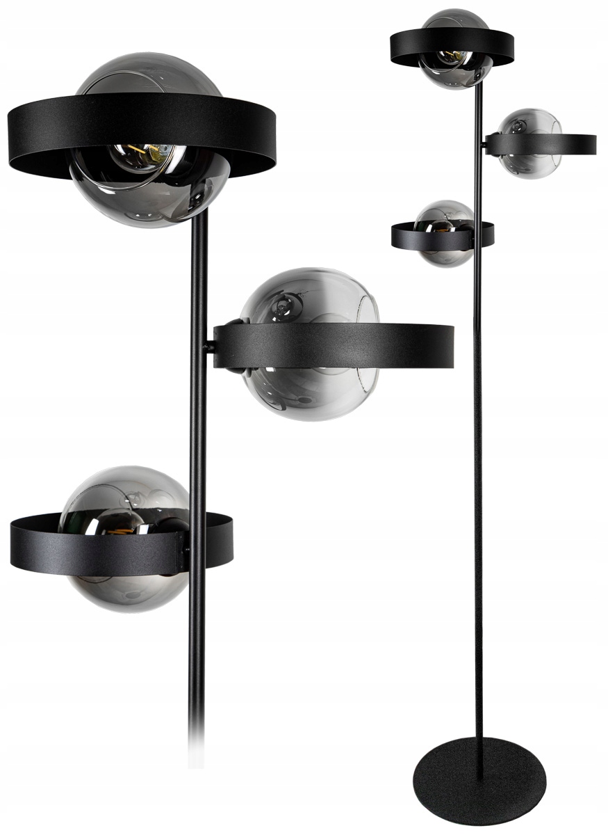 

Lampa Podłogowa Szklana Kula Loft Edison 165CM Led