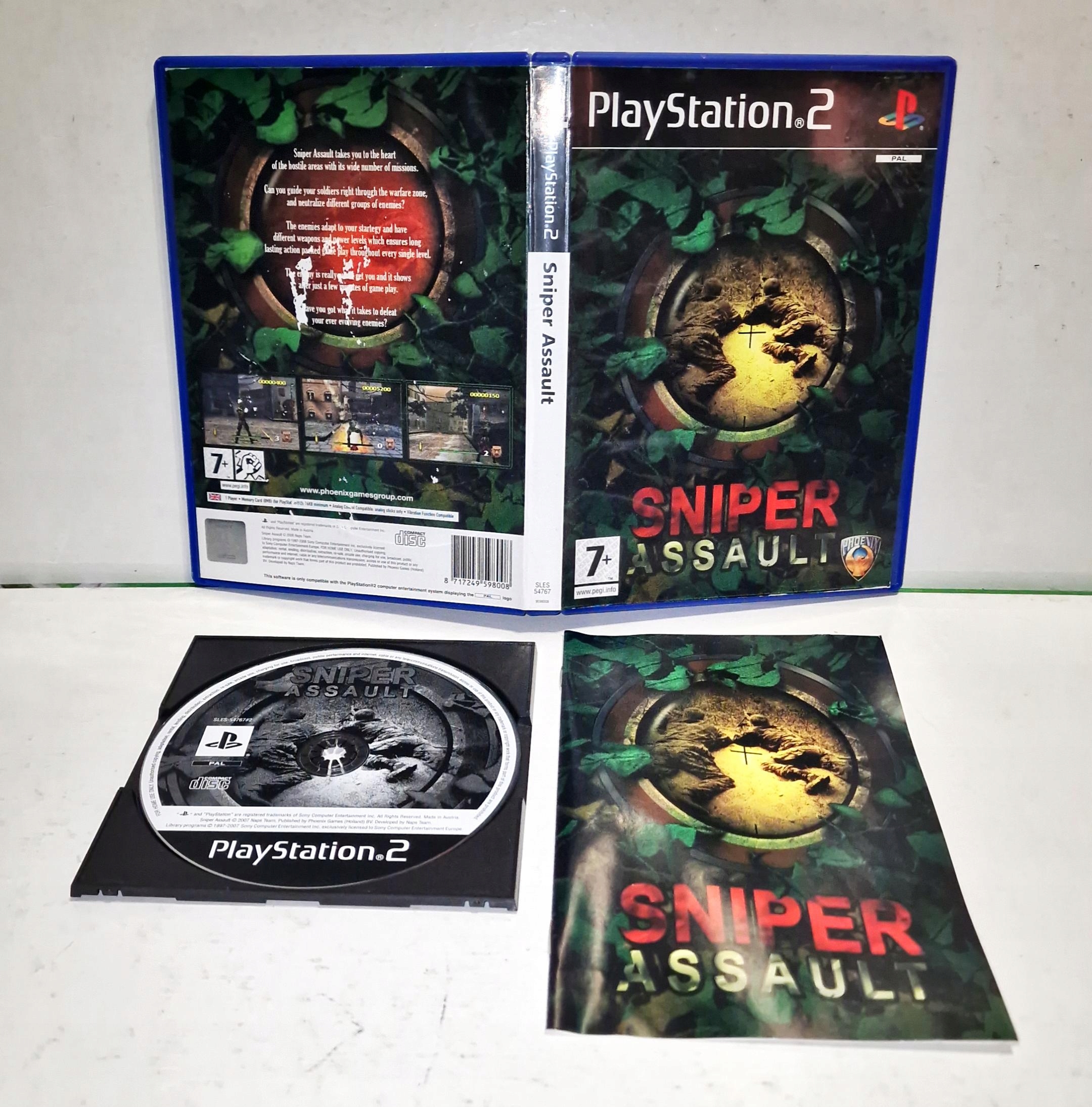 Gra Sniper Assault PS2 3XA CZYTAJ OPIS !!!