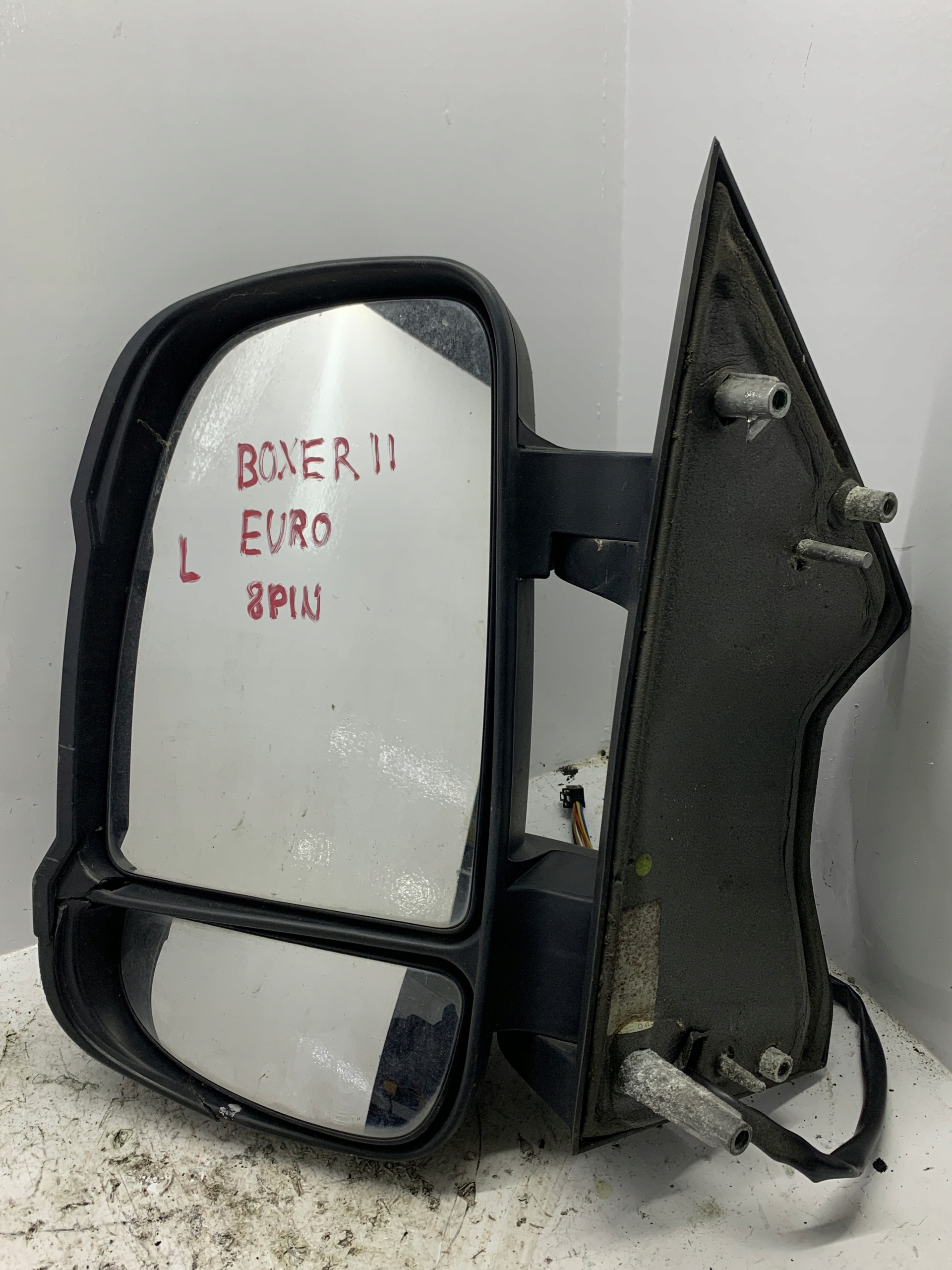 mirror exterior left 8 PIN PEUGEOT BOXER II (2006-2014)