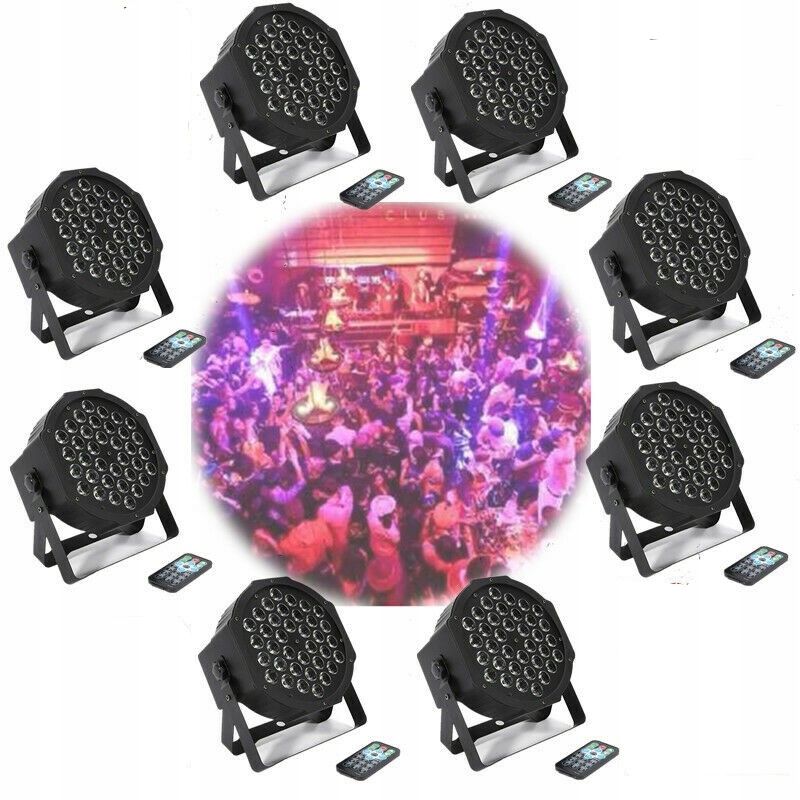8* ULTRAFIOLET REFLEKTOR PARTYPAR 36X2W DMX