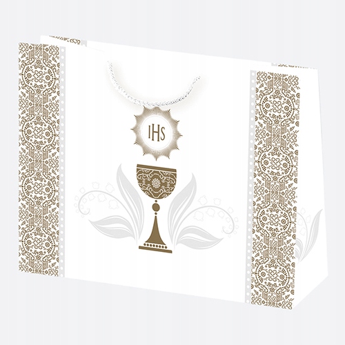 Torba ozdobna Komunia Kielich 38x29x10cm