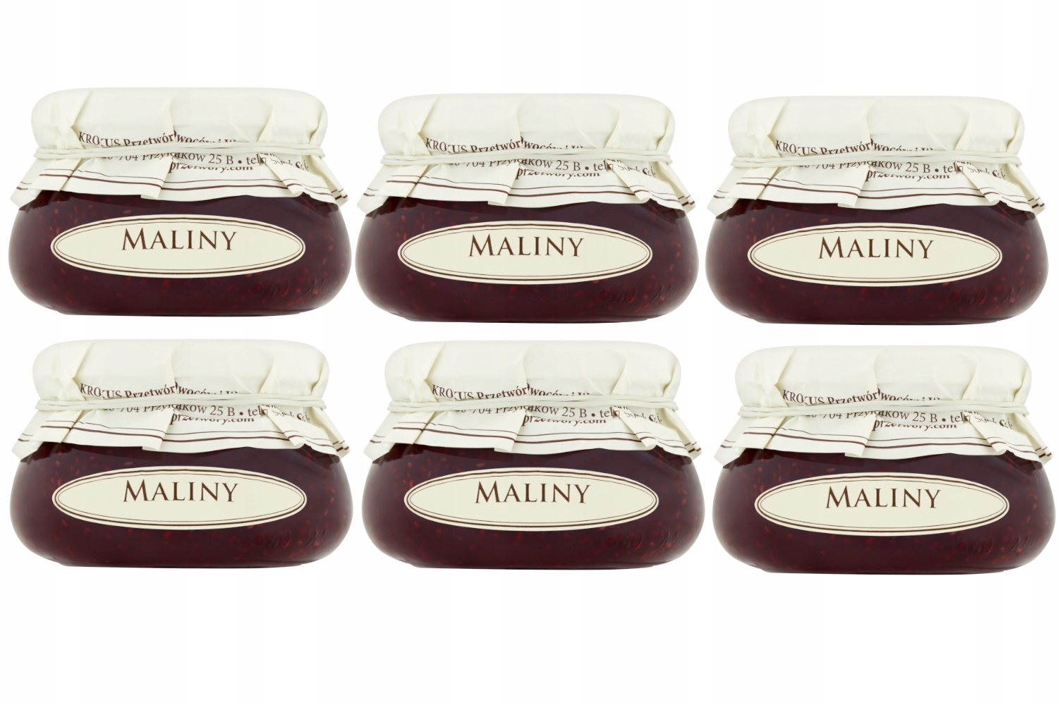 Levně Sada 6X320G Zavařenina Malinová Krokus