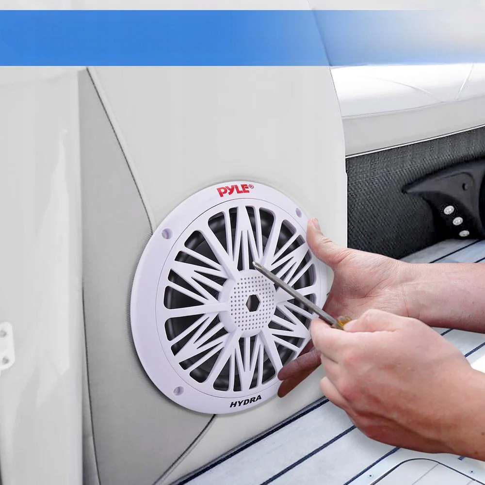 GŁOŚNIKI WODOODPORNE HYDRA 200 WAT 18CM 2-DROŻNE JACHT ŁÓDKA Liczba sztuk 2 szt.