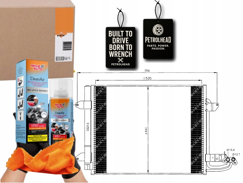 Kondenzátor Klimatizace Vw Caddy III Touran Nrf #Petrolhead Pro+ Kit9