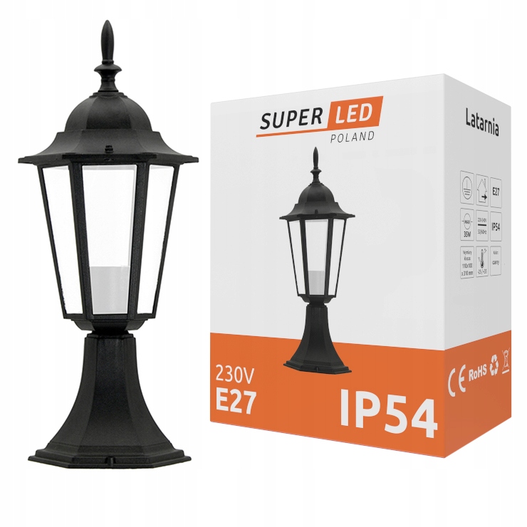 

Lampa ogrodowa słupek ogrodowy latarnia retro E27