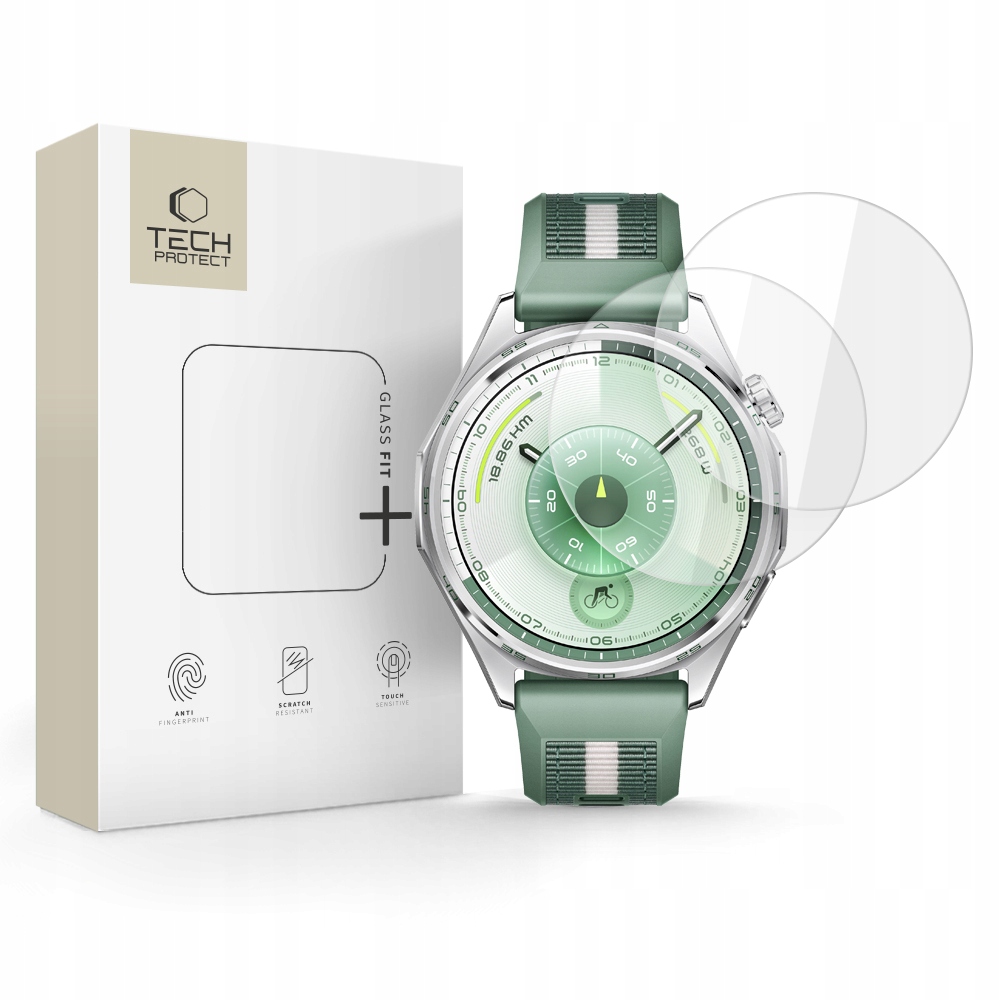 Szkło Hartowane Tech- Protect Glass Fit+ 2- Pack Huawei Watch Gt 6 (46