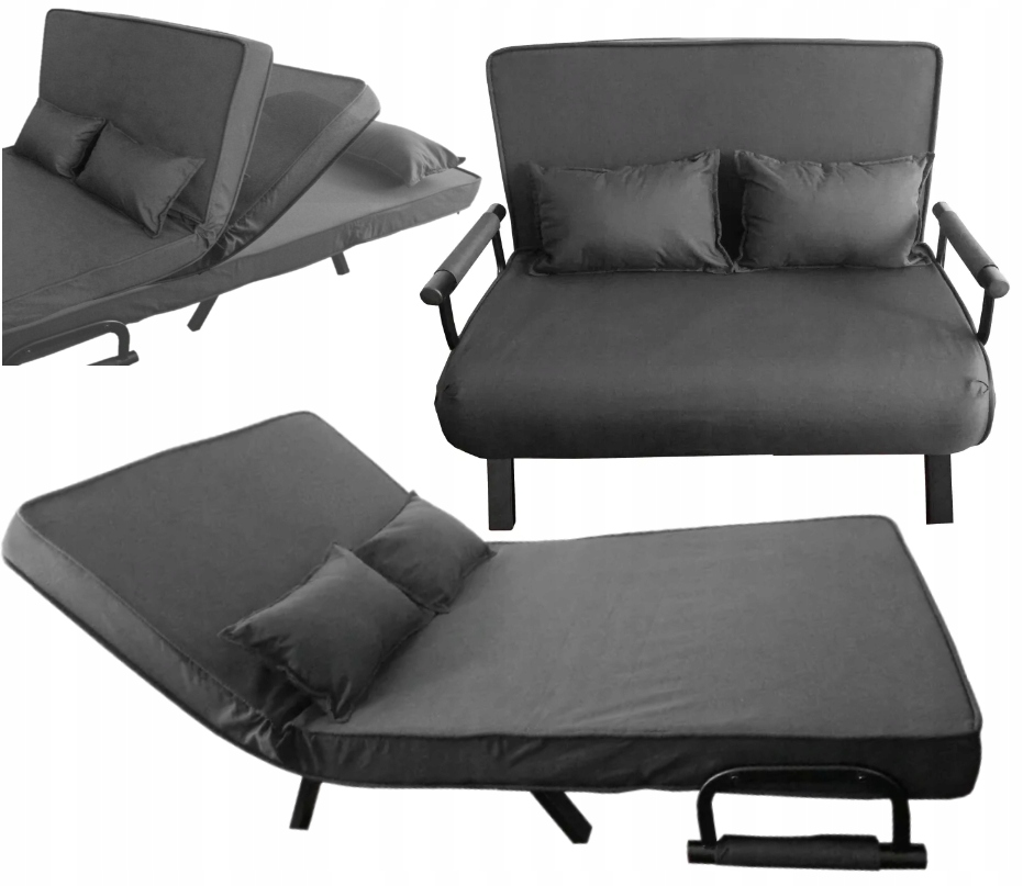 Fotel Rozkładany Fotel-Sofa 3w1 Dwuosobowa – Fotel, Łóżko, Leżanka Bass Pl