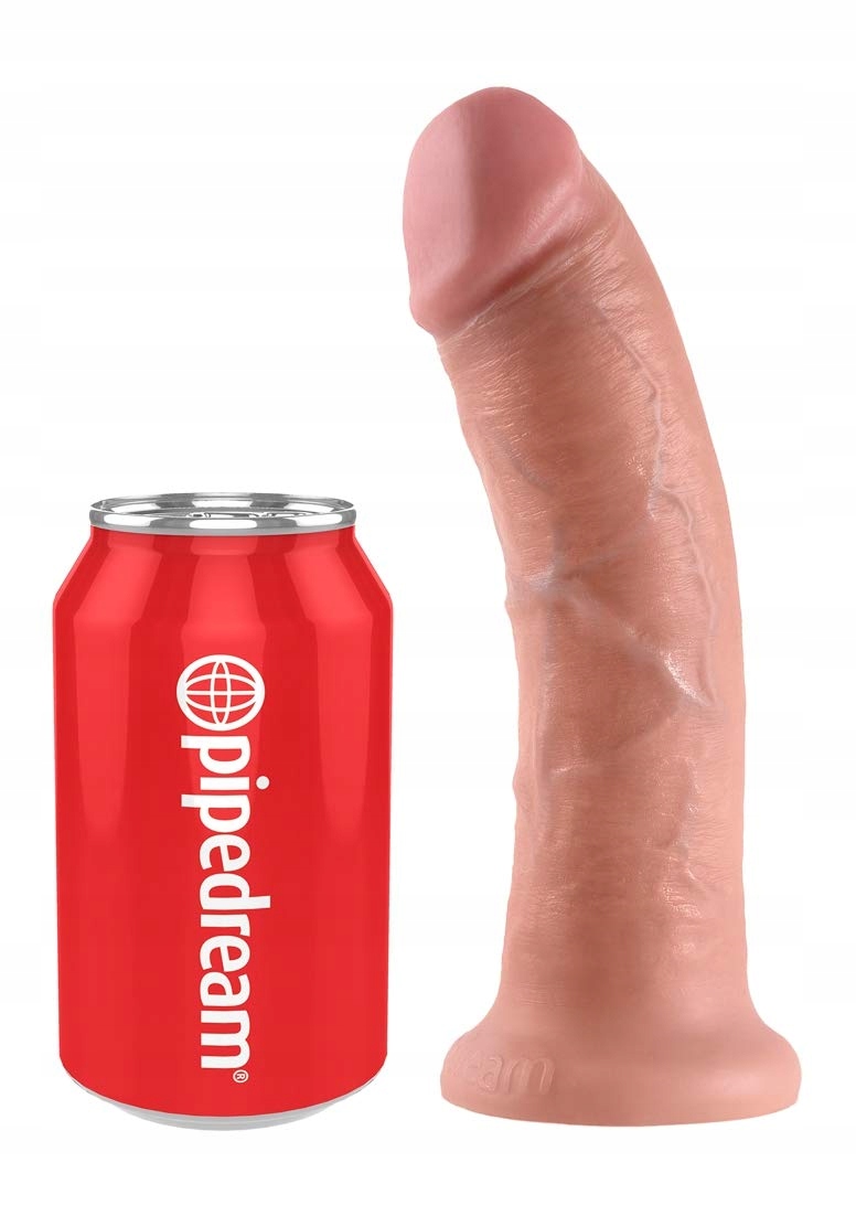 KING COCK Dildo Realistyczny 20 cm Skóra Naturalna Erotyczny Gadżet — miniatura 5