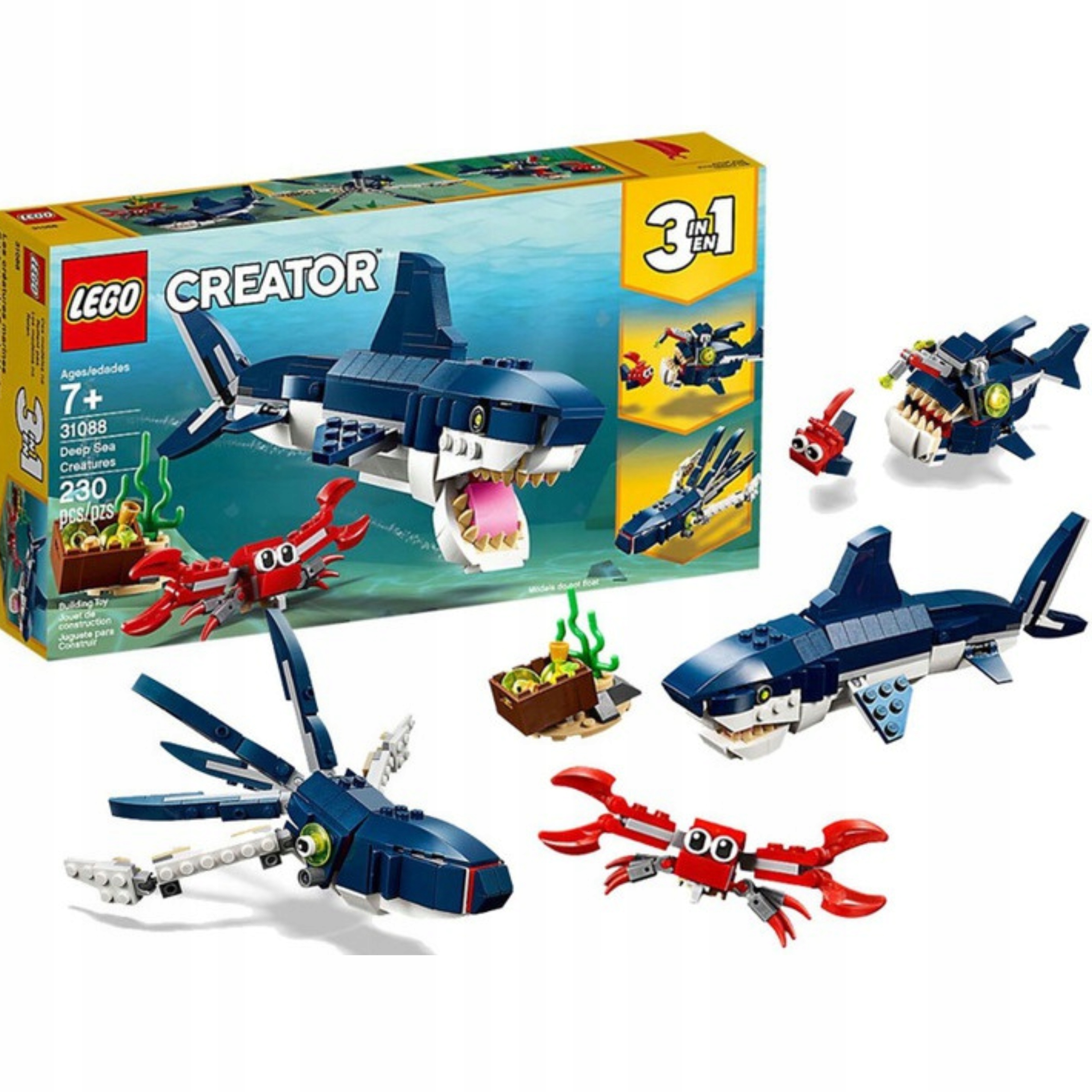 Lego 31088 Stavebnice 3v1 Mořští tvorové Žralok