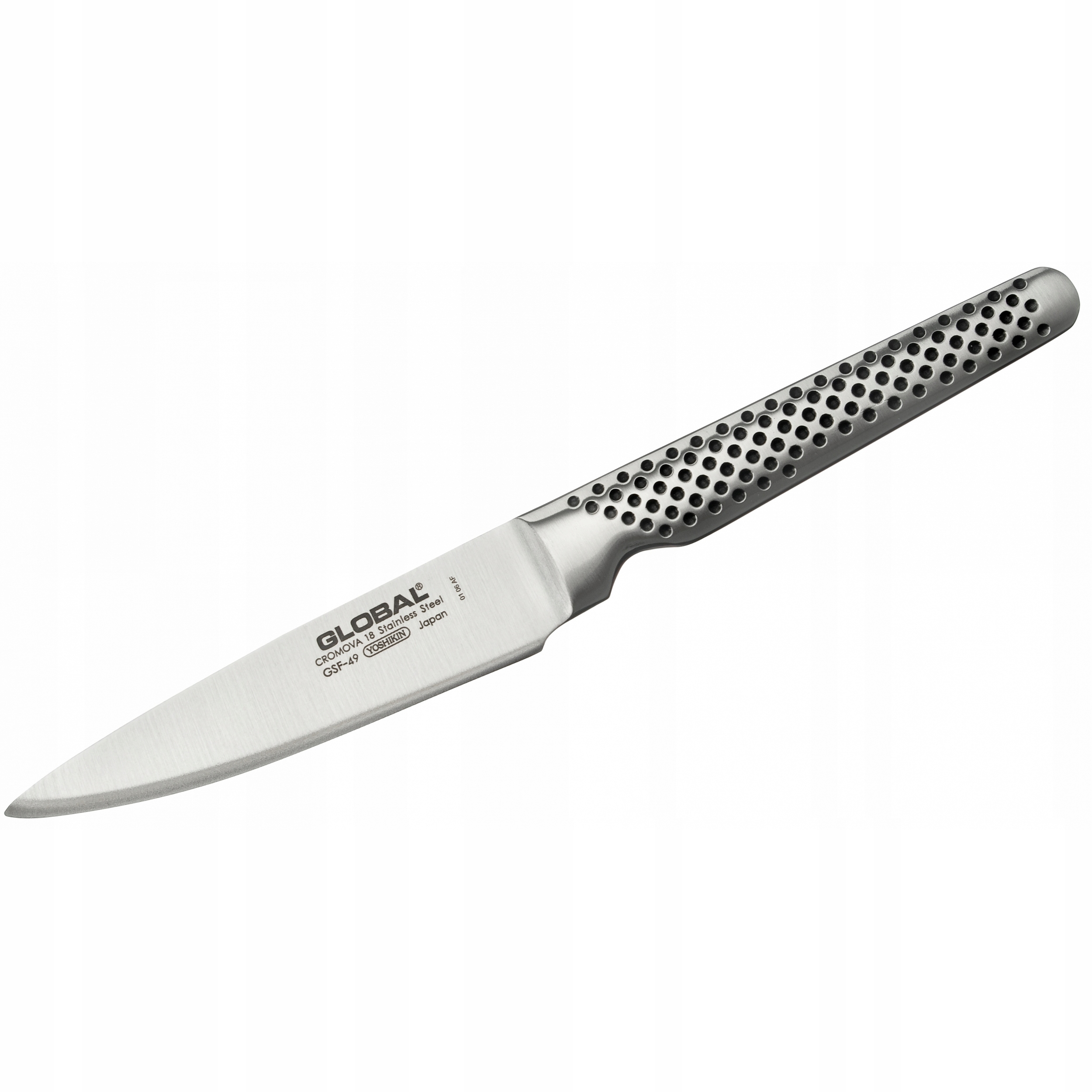 Nůž univerzální Global GSF-49 11 cm kovaný, široká čepel Cromova 18