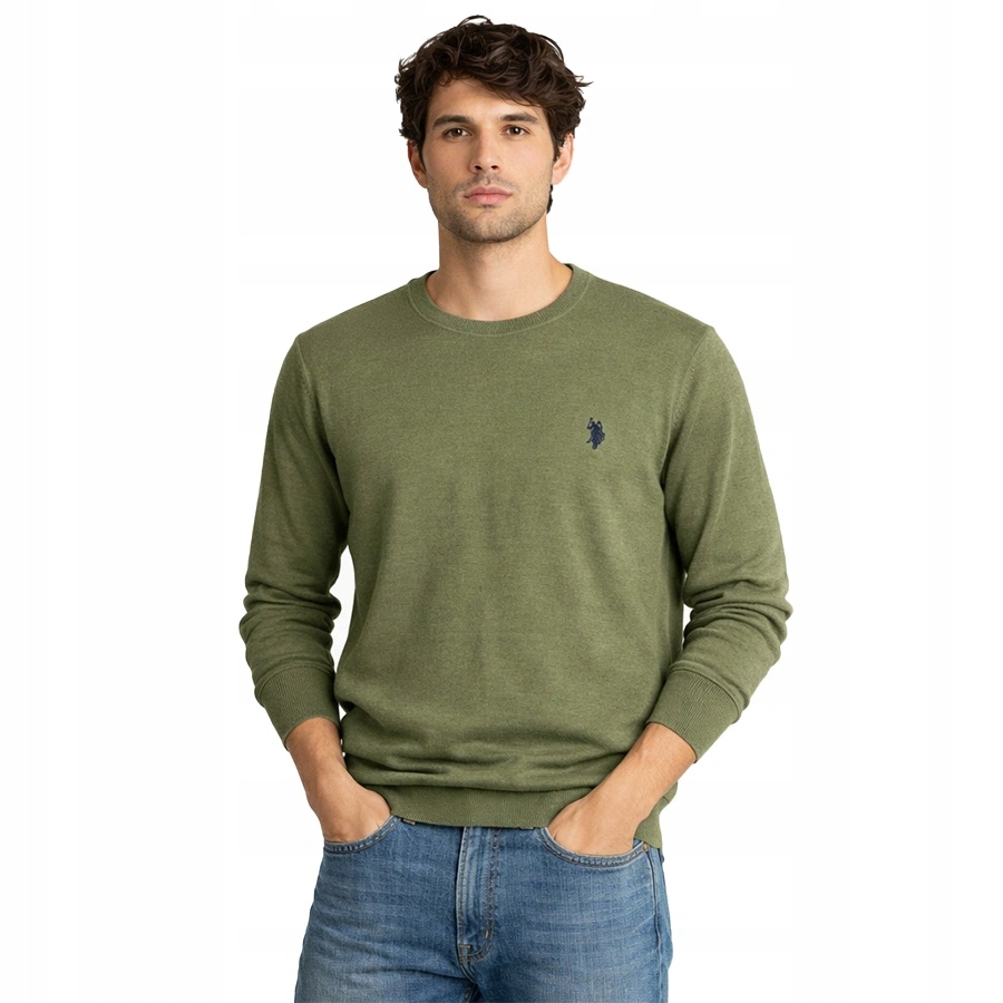 Pánský svetr U.s. Polo Assn. Burt US41 173 015 000061 zelený
