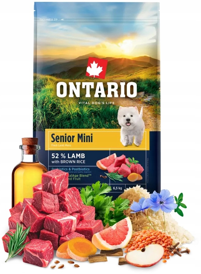 Levně Suché krmivo krmivo Ontario 6,5 kg