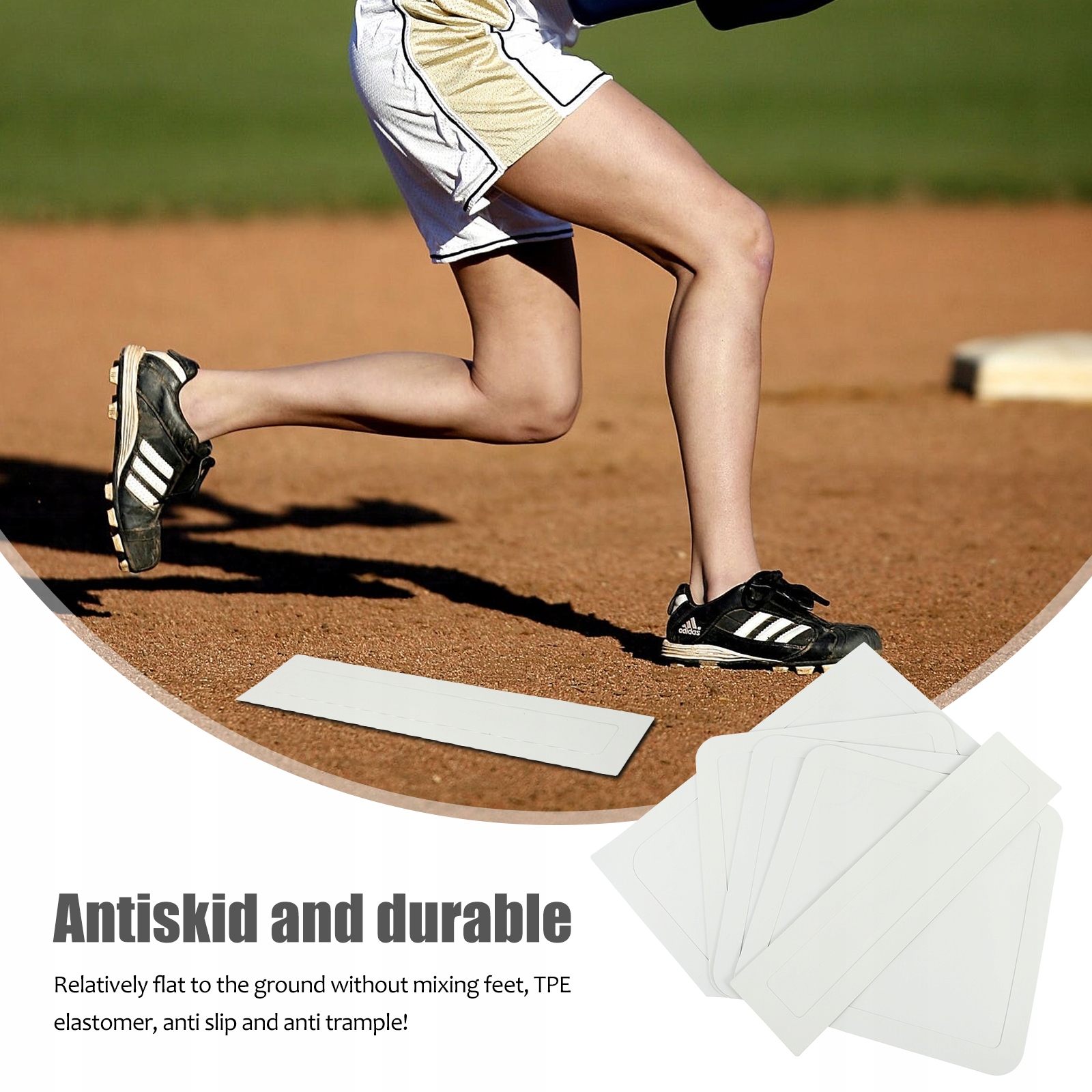 5 SZT. PODSTAWA BASEBALLOWA PROSTA PODSTAWA WODOODPORNA Model 32026017