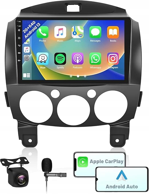 Automobilové rádio s operačným systémom Android pre Mazdu Carplay Android Auto 9 palcov